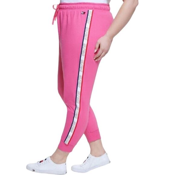 Tommy Hilfiger Sports Sweatpants Plus Size Women’s Workout Jogger Pants Logo NEW - Picture 2 of 11